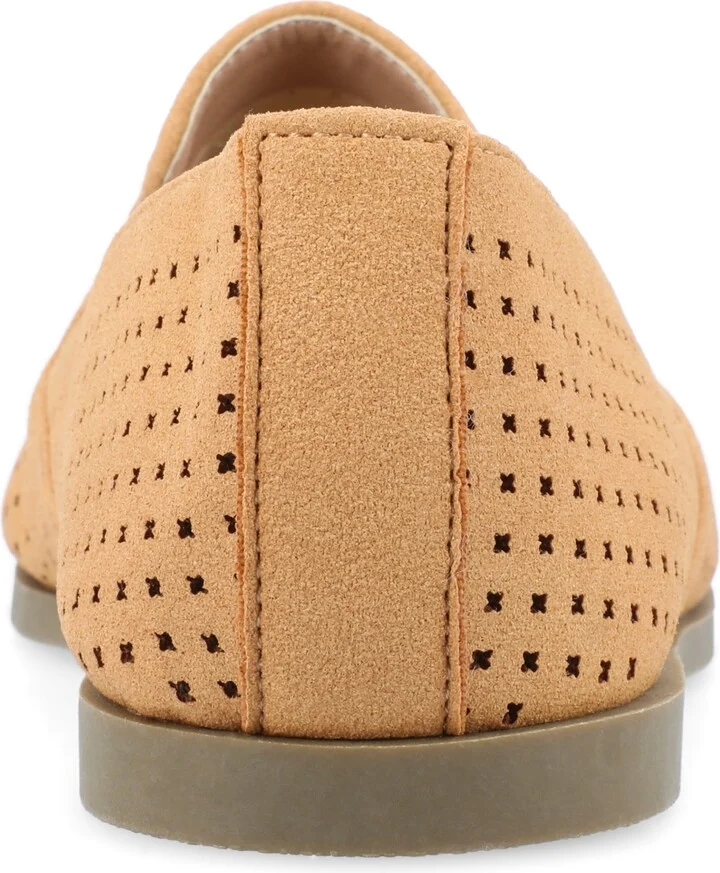 Journee Collection Women's Lucie Perforated Slip On Loafers - Image 8