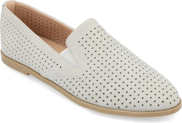 Journee Collection Women's Lucie Perforated Slip On Loafers