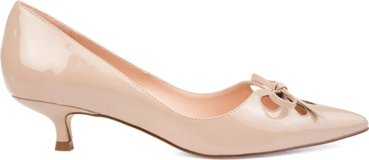 Journee Collection Women's Lutana Pointed Toe Kitten Heel Pumps - Image 7