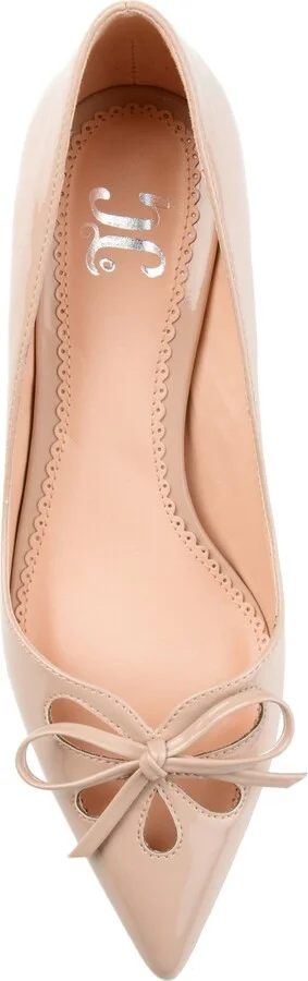 Journee Collection Women's Lutana Pointed Toe Kitten Heel Pumps - Image 9
