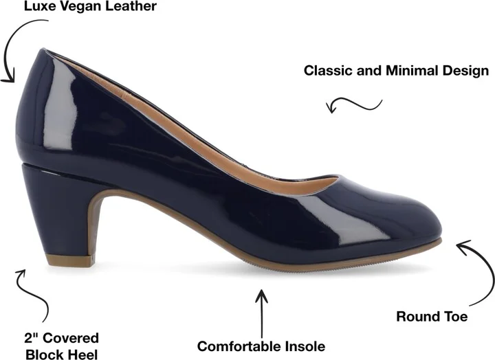 Journee Collection Women's Luu Round Toe Pumps - Image 11