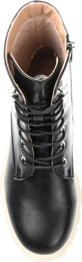 Journee Collection Women's Madelynn Lace Up Lug Sole Combat Boots - Image 4