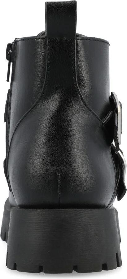 Journee Collection Women's Maebry Lug Sole Buckle Booties - Image 3