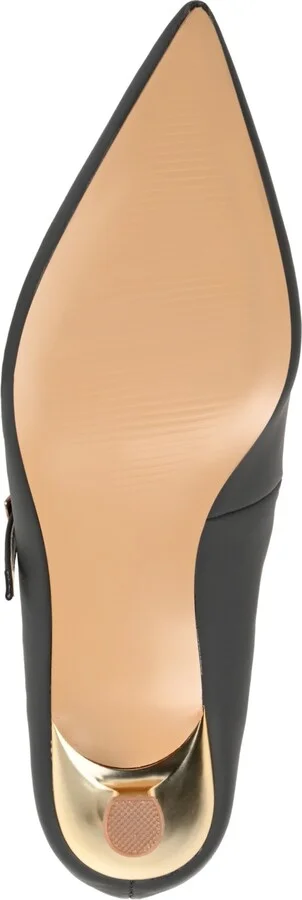 Journee Collection Women's Manza Pointed Toe Mary Jane Kitten Heel Pumps - Image 5