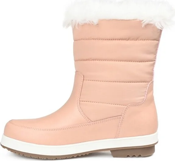 Journee Collection Womens Marie Tru Comfort Foam Block Heel Winter Boots Tan - Image 3