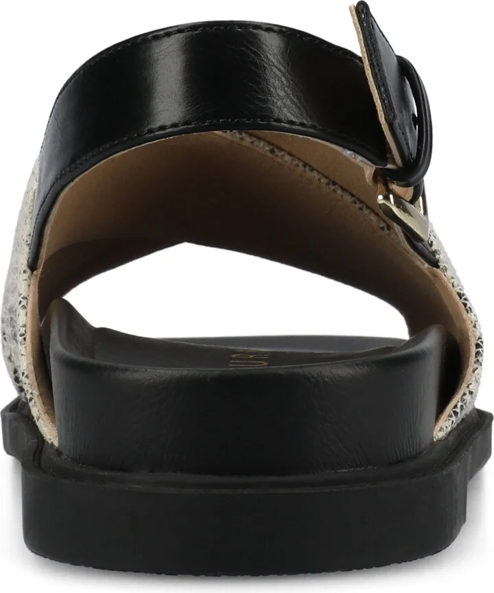Journee Collection Women's Marinna Round Toe Flat Sandals - Image 3