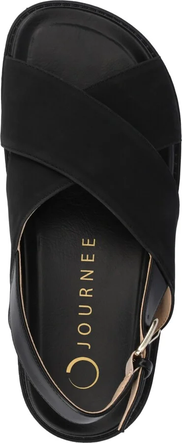 Journee Collection Women's Marinna Round Toe Flat Sandals - Image 8