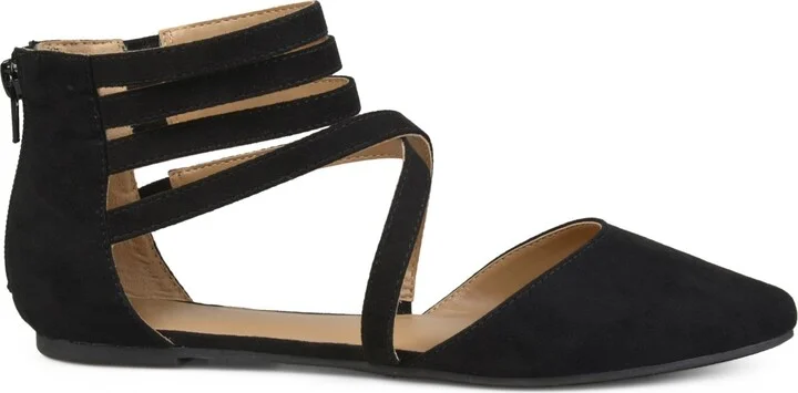 Journee Collection Women's Marlee Strappy Pointed Toe Flats - Image 2