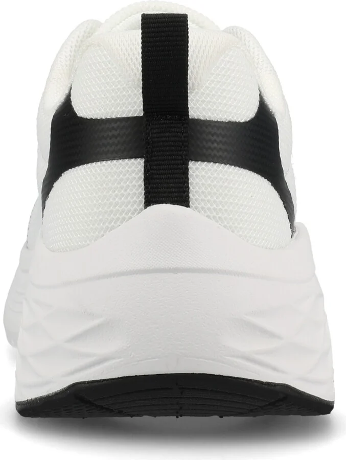 Journee Collection Women's Marshel Lace Up Jogger Sneakers - White, Black - Image 3