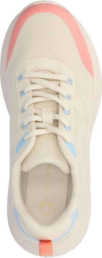 Journee Collection Women's Marshel Lace Up Jogger Sneakers - White, Black - Image 9