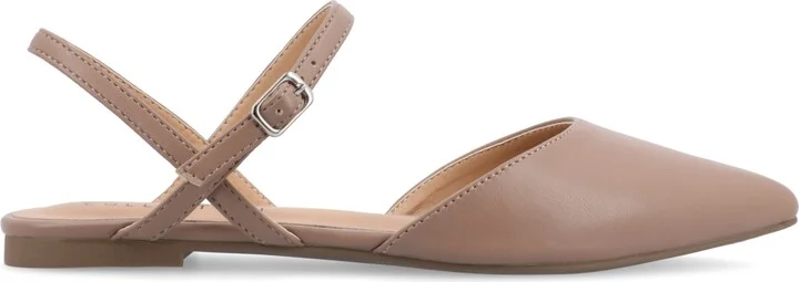 Journee Collection Women's Martine Strappy Pointed Toe Flats - Image 2
