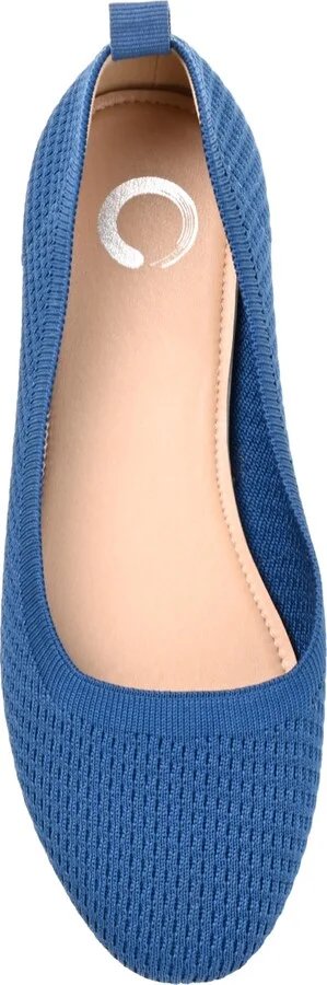 Journee Collection Women's Maryann Knit Round Toe Ballet Flats - Image 4
