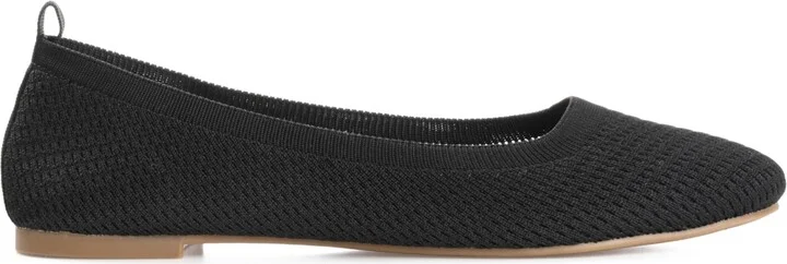 Journee Collection Women's Maryann Knit Round Toe Ballet Flats - Image 6