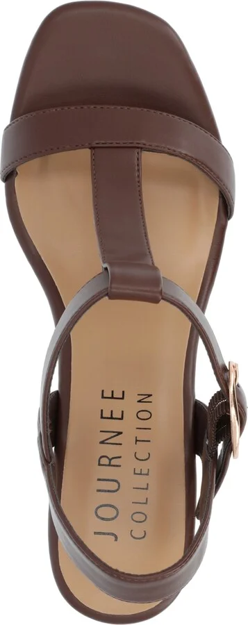 Journee Collection Women's Matildaa Platform Wedge Sandals - Image 4