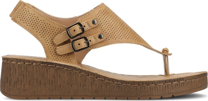 Journee Collection Women's Mckell Wedge Sandals - Image 2