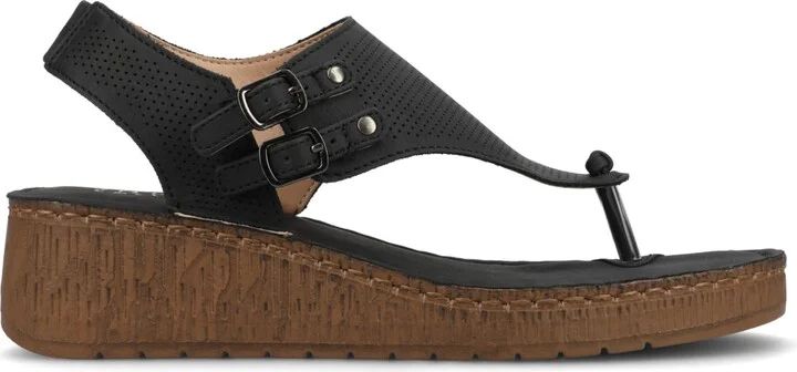 Journee Collection Women's Mckell Wedge Sandals - Image 7