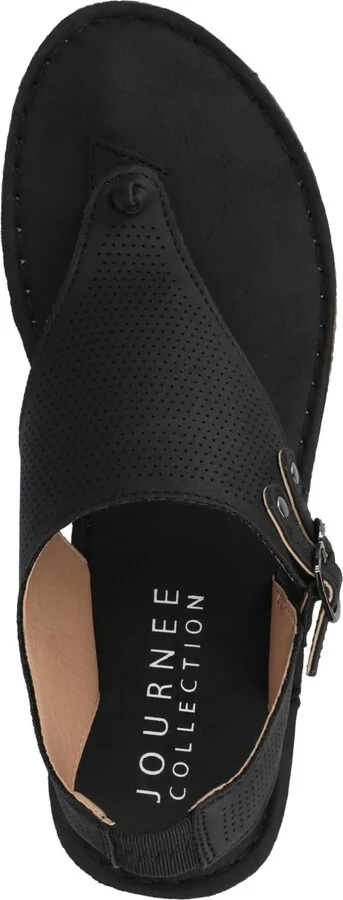 Journee Collection Women's Mckell Wedge Sandals - Image 9