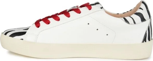 Journee Collection Women's Medium and Wide Width Erica Sneakers Zebra - Image 2