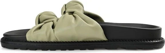 Journee Collection Women's Melanie Slide Flat Sandals Green - Image 2