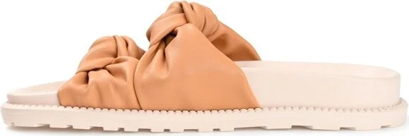 Journee Collection Women's Melanie Slide Flat Sandals Green - Image 4