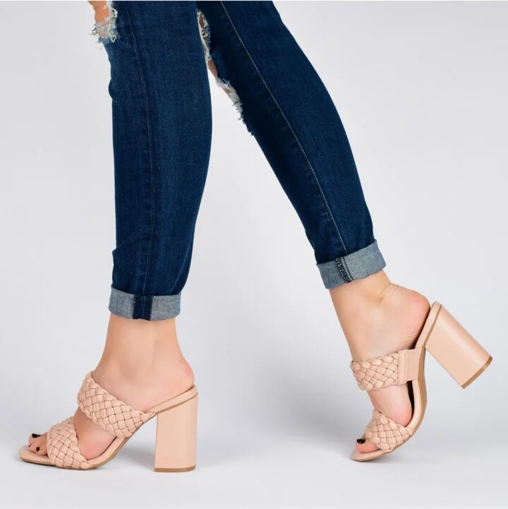 Journee Collection Women's Melissa Woven Sandals - Image 6