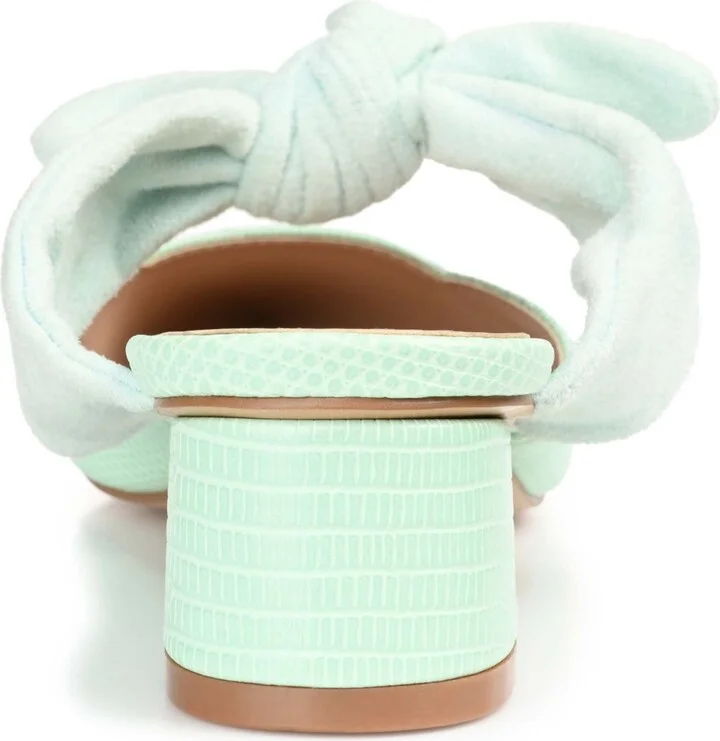 Journee Collection Women's Melora Bow Detail Slip On Mules - Image 3