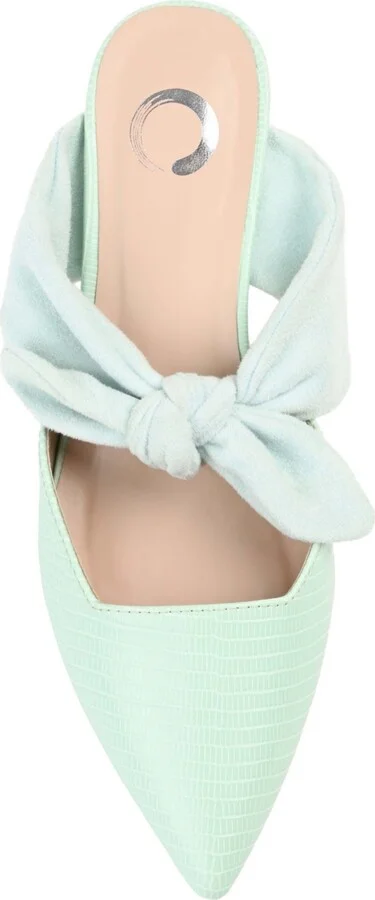 Journee Collection Women's Melora Bow Detail Slip On Mules - Image 4