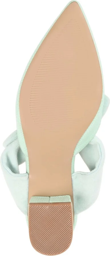 Journee Collection Women's Melora Bow Detail Slip On Mules - Image 5