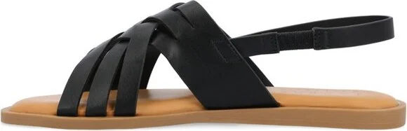 Journee Collection Women's Merrin Sling Back Flat Sandal Brown - Image 5