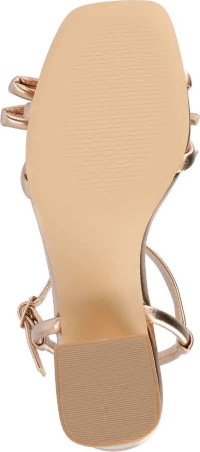 Journee Collection Women's Meryl Bow Block Heel Dress Sandals - Image 5