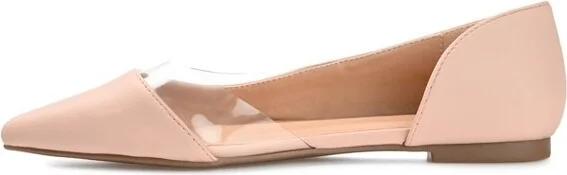 Journee Collection Women's Mikki Ballet Pointed Toe Slip On Flats Blush - Image 2