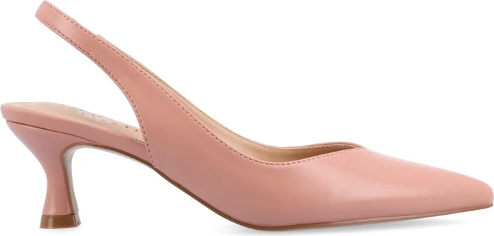 Journee Collection Women's Mikoa Slingback Pointed Toe Kitten Heels - Image 11
