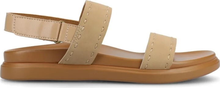 Journee Collection Women's Milie Double Band Footbed Flat Sandals - Image 7