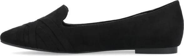 Journee Collection Women's Mindee Slip On Pointed Toe Loafer Flats Grey 9WD - Image 2