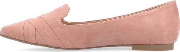 Journee Collection Women's Mindee Slip On Pointed Toe Loafer Flats Grey 9WD - Image 4