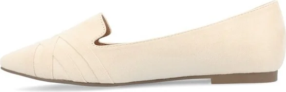 Journee Collection Women's Mindee Slip On Pointed Toe Loafer Flats Grey 9WD - Image 5