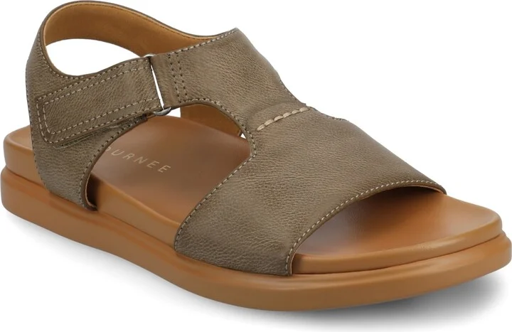 Journee Collection Women's Mira Footbed Flat Sandals