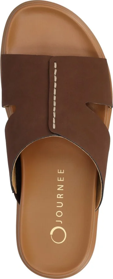 Journee Collection Women's Misey Footbed Slide Flat Sandals - Image 4