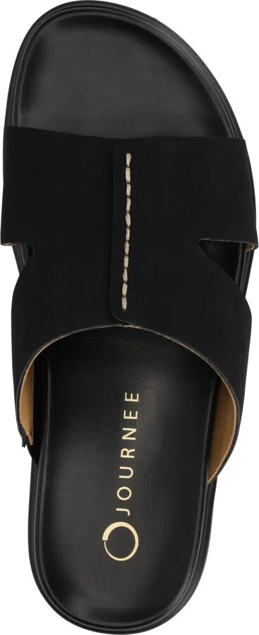 Journee Collection Women's Misey Footbed Slide Flat Sandals - Image 9