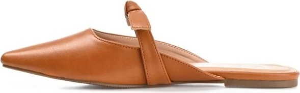 Journee Collection Women's Missie Slip On Square Toe Mules Flats Grey - Image 2