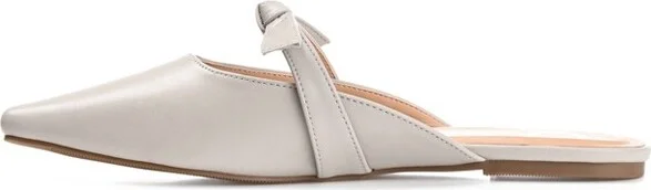 Journee Collection Women's Missie Slip On Square Toe Mules Flats Grey - Image 7