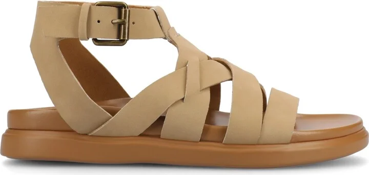 Journee Collection Women's Mistee Strappy Fisherman Flat Sandals - Image 2