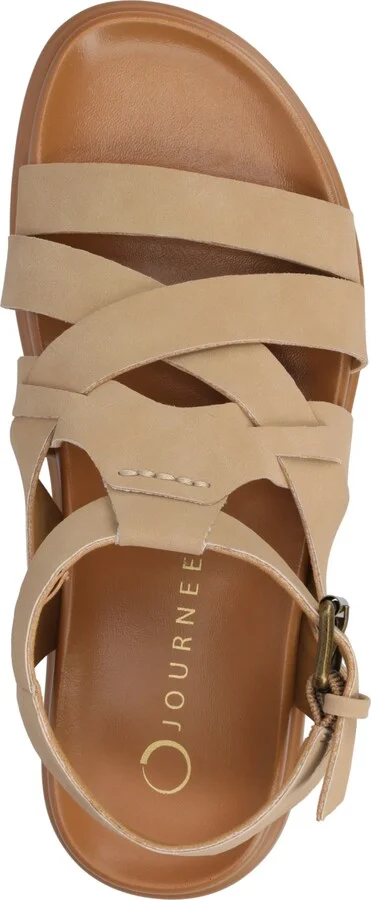 Journee Collection Women's Mistee Strappy Fisherman Flat Sandals - Image 4