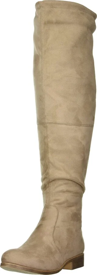 Journee Collection Womens Mount Boot - Wide Calf Taupe 7.5 M