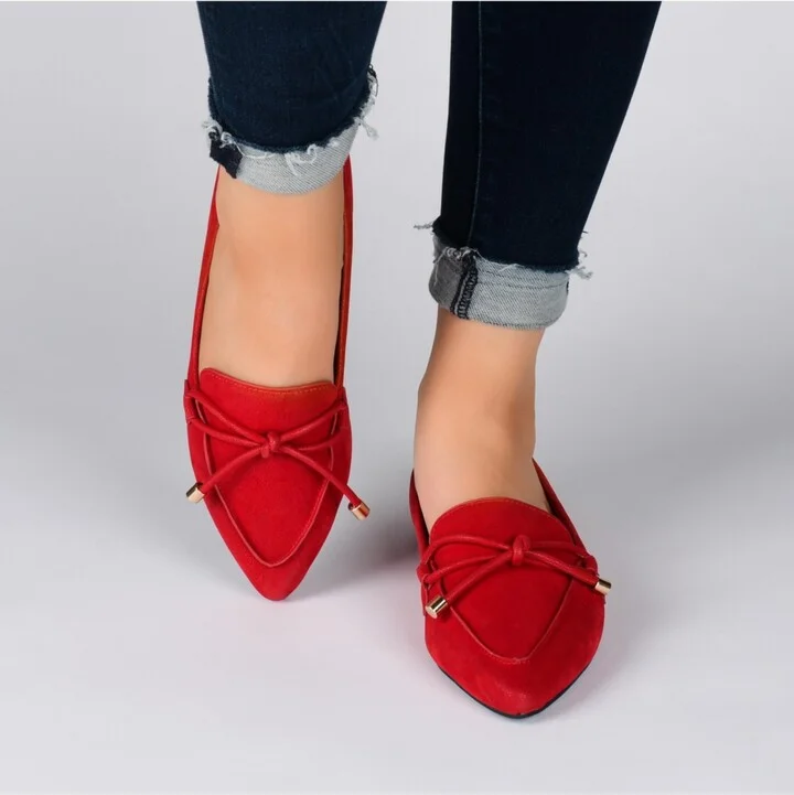Journee Collection Women's Muriel Bow Detail Pointed Toe Flats - Image 11