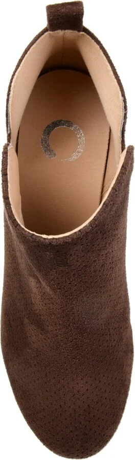 Journee Collection Women's Mylee Perforated Wedge Ankle Booties - Image 9