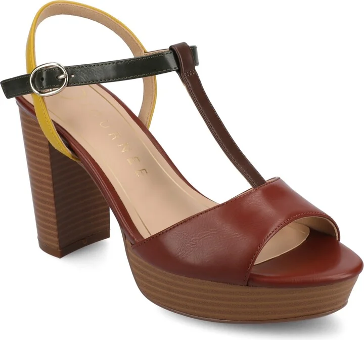 Journee Collection Women's Nalie T-Strap Platform Dress Sandals - Image 10