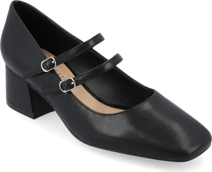 Journee Collection Women's Nally Double Strap Mary Jane Pumps