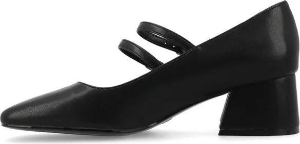 Journee Collection Women's Nally Faux Leather Mary Jane Pumps, Black - Image 2