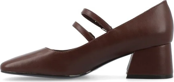 Journee Collection Women's Nally Faux Leather Mary Jane Pumps, Black - Image 4